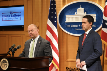 Rep Brian Stewart and Secretary of State Frank LaRose discuss the Constitution Protection Amendment proposal